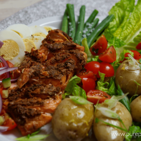 Pure Punjabi Tandoori Salmon Nicoise